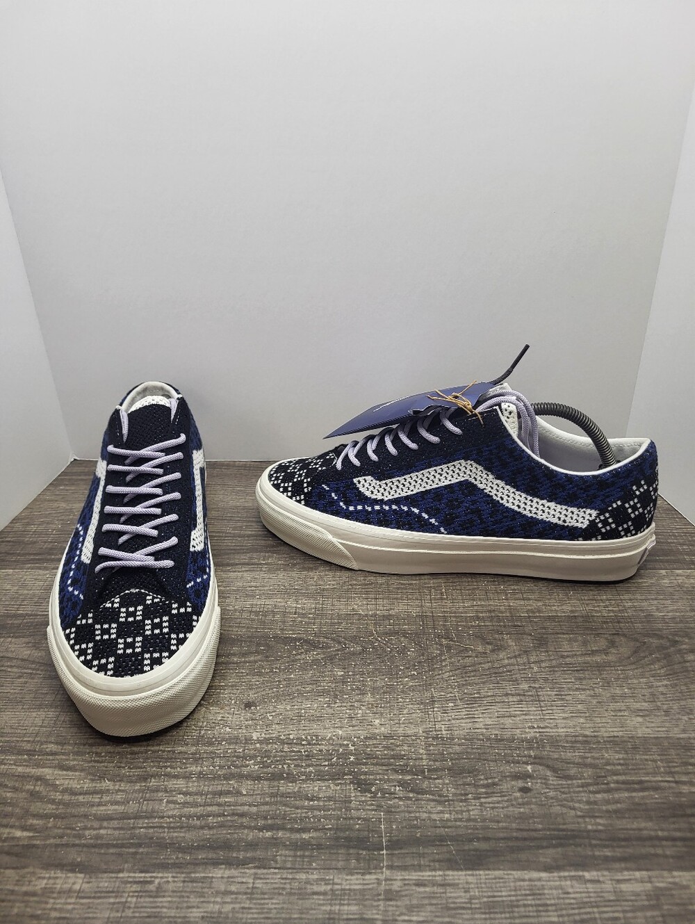 Vans Premium Old Skool LX 36 EK Shoe Knit Cheetah Navy Blue Men’s Size 10.5 New